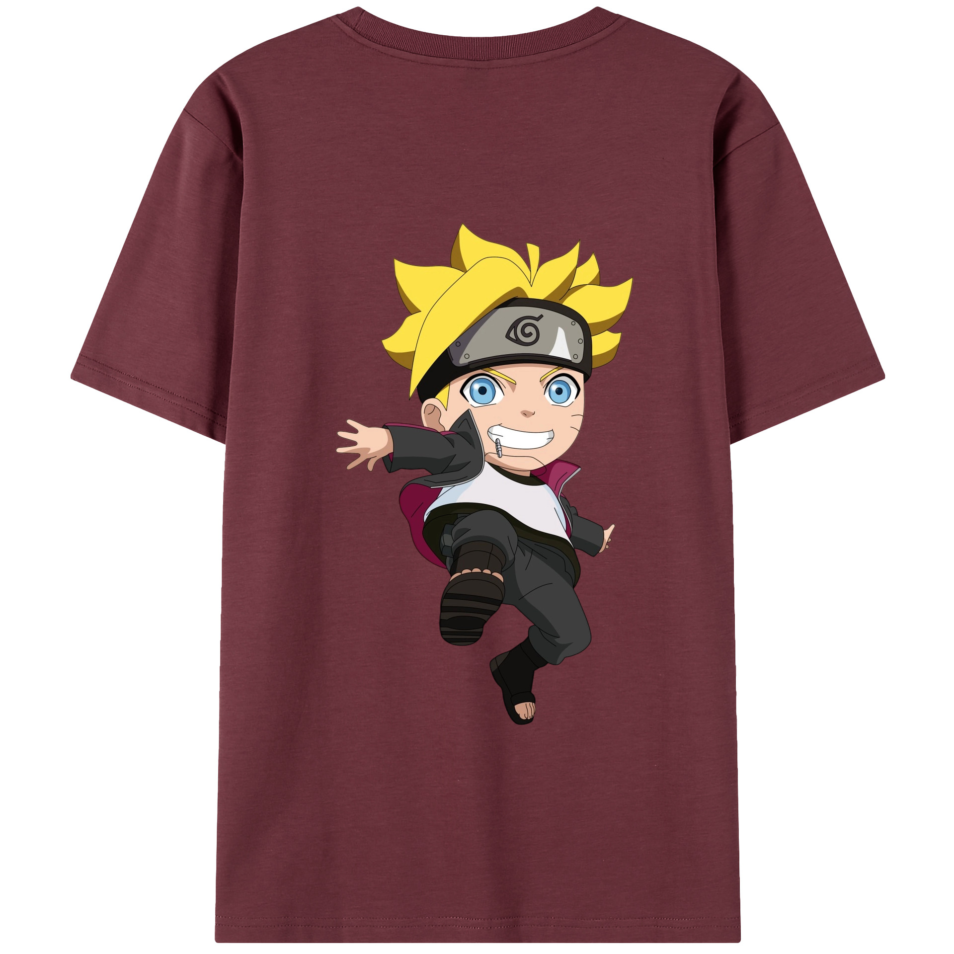 （画像用） NARUTO -ナルト- うずまき ボルト Uzumaki Boruto 綿100％半袖Tシャツ（背面プリント）